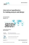 S6000T, International specification for training analysis and design, Issue 2.07