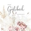 Gästebuch zur Hochzeit romantische Boho-Rosen