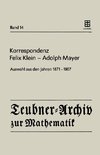 Korrespondenz Felix Klein - Adolph Mayer