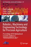 Robotics, Machinery and Engineering Technology for Precision Agriculture