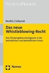 Das neue Whistleblowing-Recht