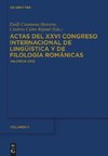 Actas del XXVI Congreso Internacional de Lingüística y de Filología Románicas, Tome II, Actas del XXVI Congreso Internacional de Lingüística y de Filología Románicas Tome II