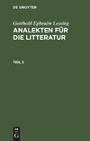 Analekten für die Litteratur, Teil 2, Analekten für die Litteratur Teil 2