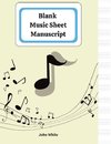 Blank music sheet notebook for musicians