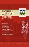 SUPPLEMENT TO THE MONTHLY ARMY LIST JULY 1916