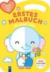 Erstes Malbuch mit dicken Linien - Cover gelb (Elefant)