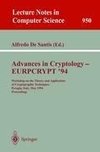 Advances in Cryptology - EUROCRYPT '94