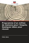 Programme d'un million de maisons pour l'Angola, Quelques idées pour réussir