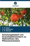 Schulungsbedarf von Granatapfelzüchtern zu Maßnahmen des Pflanzenschutzes