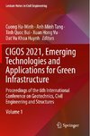 CIGOS 2021, Emerging Technologies and Applications for Green Infrastructure