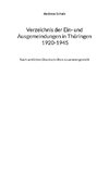 Verzeichnis der Ein- und Ausgemeindungen in Thüringen 1920-1945