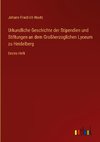 Urkundliche Geschichte der Stipendien und Stiftungen an dem Großherzoglichen Lyceum zu Heidelberg