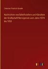 Nachrichten von Schriftstellern und Künstlern der Graftschaft Wernigerode vom Jahre 1074 bis 1855