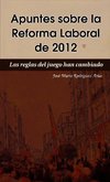 Apuntes sobre la Reforma Laboral de 2012