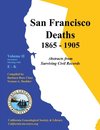 San Francisco Deaths 1865-1905  Volume II