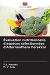 Évaluation nutritionnelle d'espèces sélectionnées d'Alternanthera Forskkal