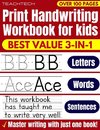 Print Handwriting Workbook for Kids