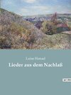 Lieder aus dem Nachlaß