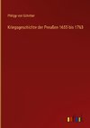 Kriegsgeschichte der Preußen 1655 bis 1763