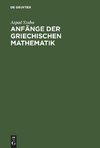 Anfänge der griechischen Mathematik