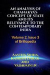 AN ANALYSIS OF CHANAKYA'S CONCEPT OF STATE AND ITS RELEVANCE TO THE CONTEMPORARY INDIA