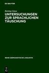 Untersuchungen zur sprachlichen Täuschung