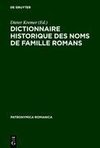 Dictionnaire historique des noms de famille romans