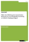 Führt eine Erhöhung der exzentrischen Belastung im eGym-Kraftzirkel kurzfristig zu höheren Trainingserfolgen?