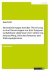 Herausforderungen lyrischer Übersetzung in den Übersetzungen von Kate Tempests Gedichtband ¿Hold Your Own¿ (2016) von Johanna Wang. Zwischen Texttreue und Wirkungsäquivalenz