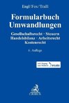 Formularbuch Umwandlungen