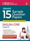 CBSE Board Exams 2023  I-Succeed 15 Sample Question Papers ENGLISH CORE Class 12th