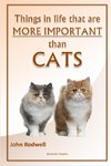 Things in life that are more important than cats