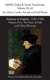 Erasmus in English, 1523-1584