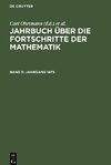 Jahrbuch über die Fortschritte der Mathematik, Band 5, Jahrgang 1873