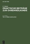 Praktische Beiträge zur Ohrenheilkunde, Teil 4, Ueber Ohrpolypen