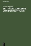 Beiträge zur Lehre von der Quittung