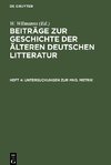 Beiträge zur Geschichte der älteren deutschen Litteratur, Heft 4, Untersuchungen zur mhd. Metrik