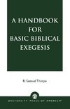 Handbook for Basic Biblical Exegesis