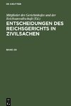 Entscheidungen des Reichsgerichts in Zivilsachen, Band 20, Entscheidungen des Reichsgerichts in Zivilsachen Band 20