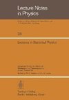 Lectures in Statistical Physics