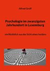 Psychologie im zwanzigsten Jahrhundert in Luxemburg