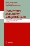 Trust and Privacy in Digital Business