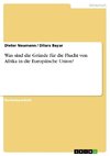 Was sind die Gründe für die Flucht von Afrika in die Europäische Union?