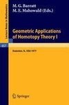 Geometric Applications of Homotopy Theory I