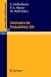 Séminaire de Probabilités XIII