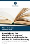 Auswirkung der Eiweißfütterung auf wachsende einheimische Hühner in Freilandhaltung