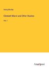 Clement Marot and Other Studies