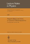 Present Status and Aims of Quantum Electrodynamics