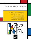 Coloring Book - Alphabet Mondrian Style