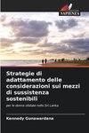 Strategie di adattamento delle considerazioni sui mezzi di sussistenza sostenibili